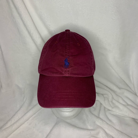 Polo Ralph Lauren Other - Polo Ralph Lauren Cotton Cap Burgundy Navy Pony